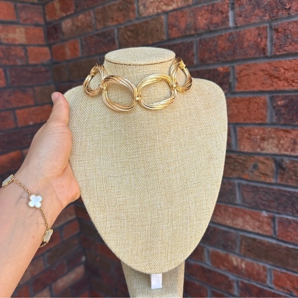 Gold Chain Choker Necklace - Picture 6 of 9